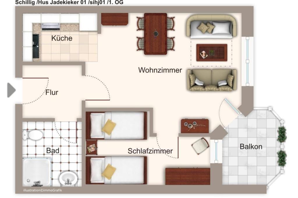 Hus Jadekieker Hus Jadekieker 01 Apartment Шилиг Екстериор снимка